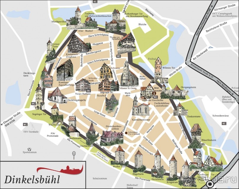 Romantische Strasse - информация к посещению.