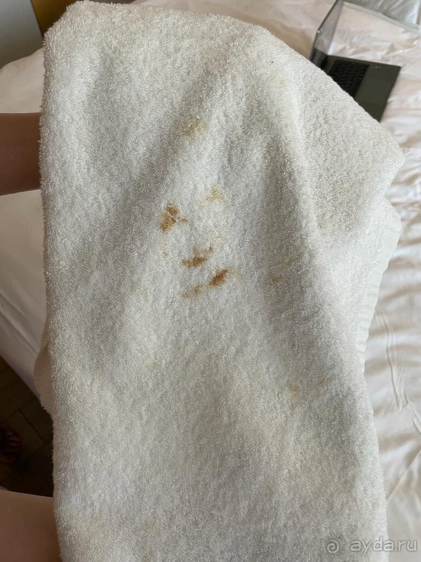 Испачканные полотенца, вопросы по клинингу