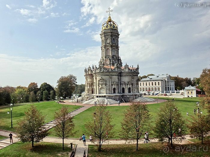 Подмосковный Нотр-Дам - Церковь Знамения в Дубровицах /Подвесной мост в Лемешево
