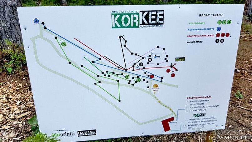 Верёвочный ПАРК ПРИКЛЮЧЕНИЙ KORKEE PALOHEINÄ (Adventure Park Korkee Paloheinä) 