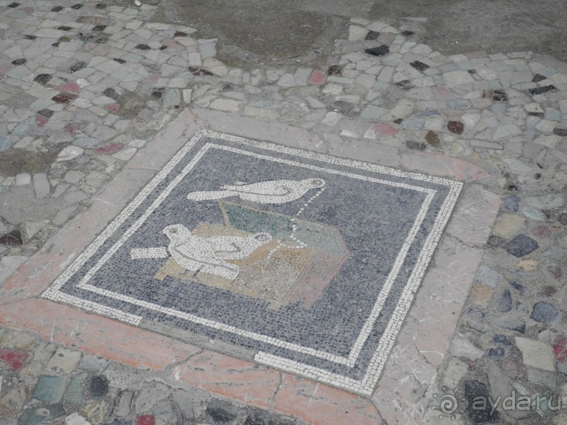 Помпеи Мозаика на полу жилого дома