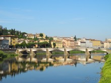 Флоренция. Мост через реку Арно