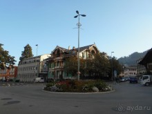 Средневековый замок перед окном