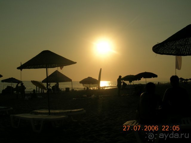 пляж на закате