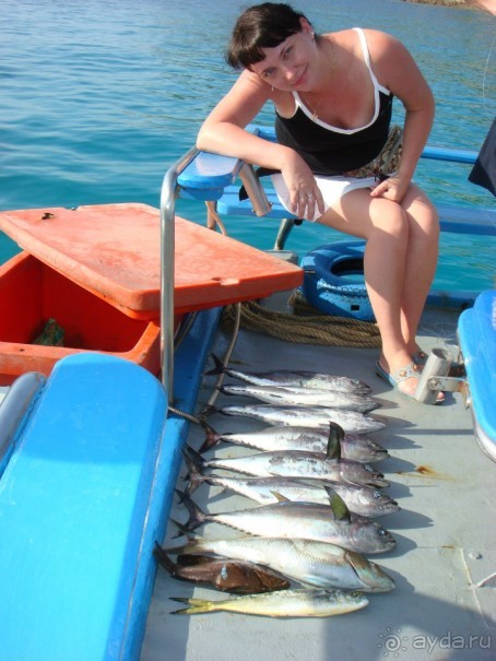 Наловили и вечером нам пожарили в ресторане.