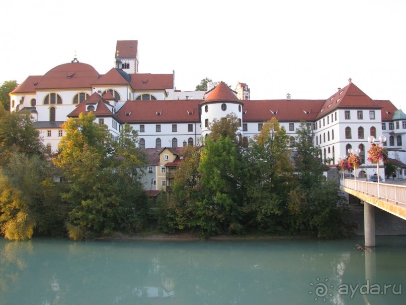 Фюссен. Река Лех, монастырь святого Магнуса, Высокий замок.