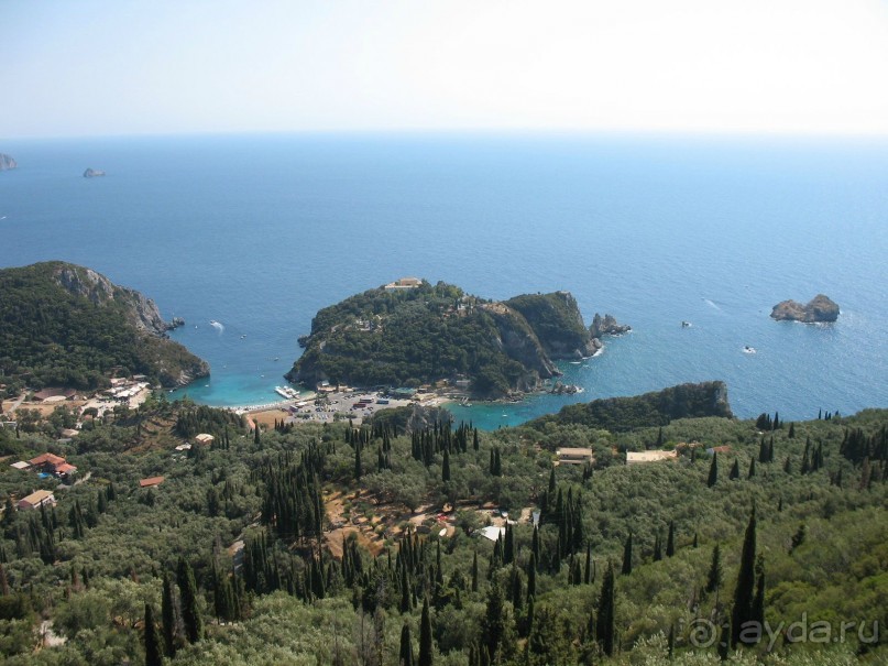 Палеокастрица. Вид с обзорной площадки ресторана