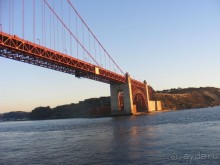 Сан-Франциско- вид с корабля-мост Golden Gate