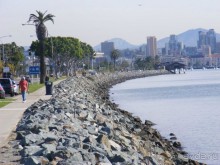 Сан-Диего набережная полуострова-близ отеля Шератон воскресение