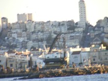 Сан-Франциско- вид с корабля-мост Golden Gate