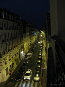 Вид из окна отеля вечером