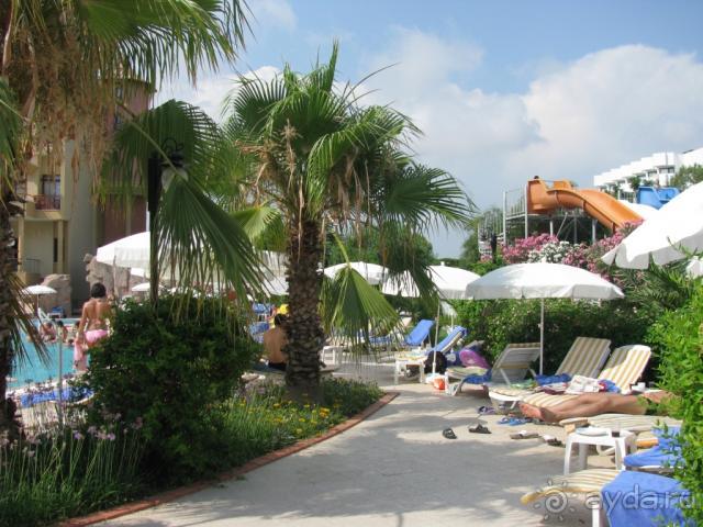 возле бассейна