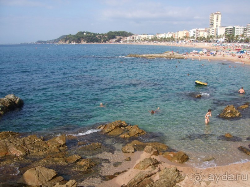 Вид на пляж Ллорет-де-Мар.