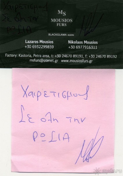 Отзыв о покупке шубы в Греции, Кастория 2014