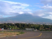 Этна даже не одна гора, а целый горный массив. Его площадь 120 кв.км, а окружность составляет 200 км. Высота 3323 м. Массив насчитывает 300 кратеров, и лава выплескивается из трещин глубиной в один километр. Земля на подножиях Этны очень плодородна.