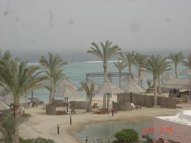 вид на пляж из барбекю-кафе