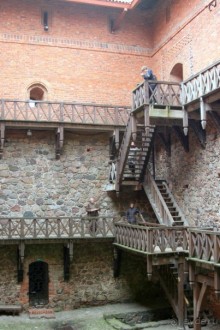 Внутренний двор Трокайского замка.