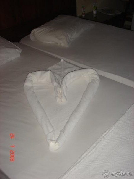 "сердечко" из простыни