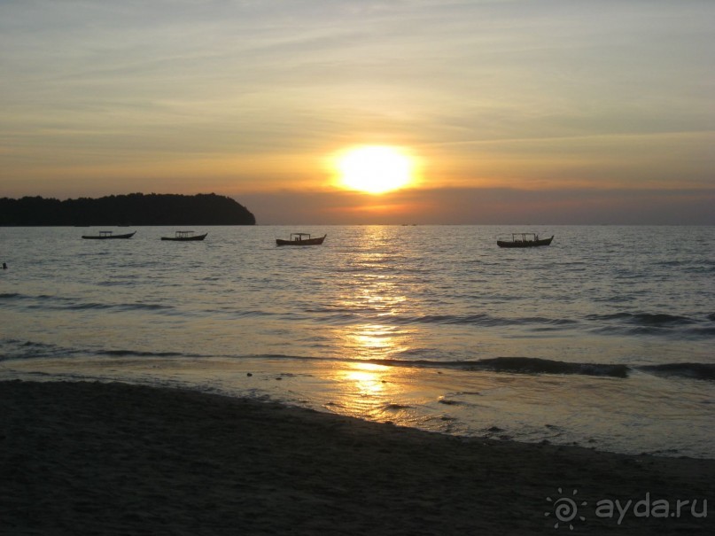Нгапали, пляж отеля Амата