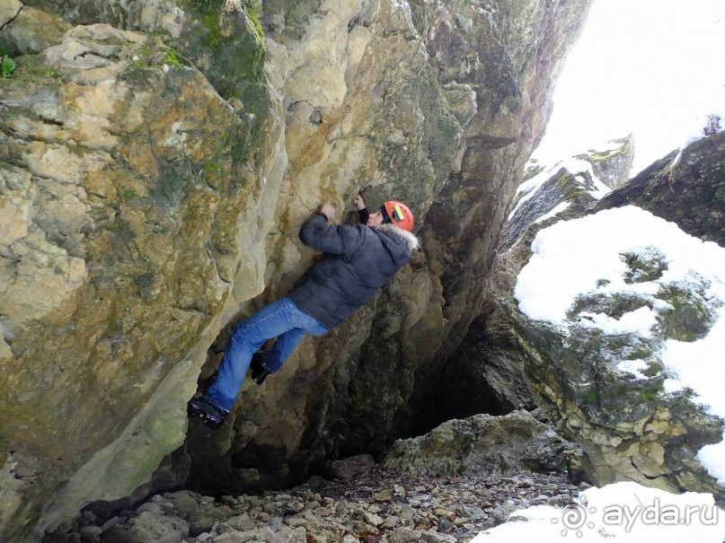 Зимние скалы Адыгеи