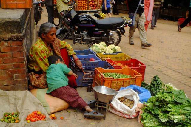 Трое в Бхактапуре