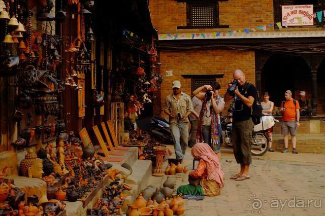 Трое в Бхактапуре