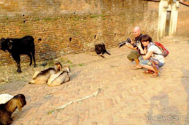 Трое в Бхактапуре