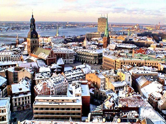 Рига с высоты птичьего полёта.