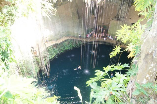 сенот Ик-киль, очень красивое место