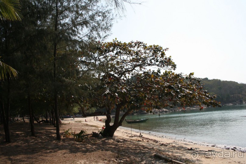 Вот такой пляж на острове