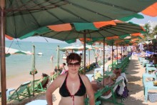 Пляж в центре Паттайи.