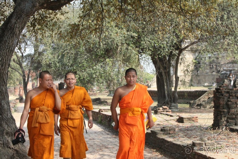 Молодые монахи тоже интересуются историей страны