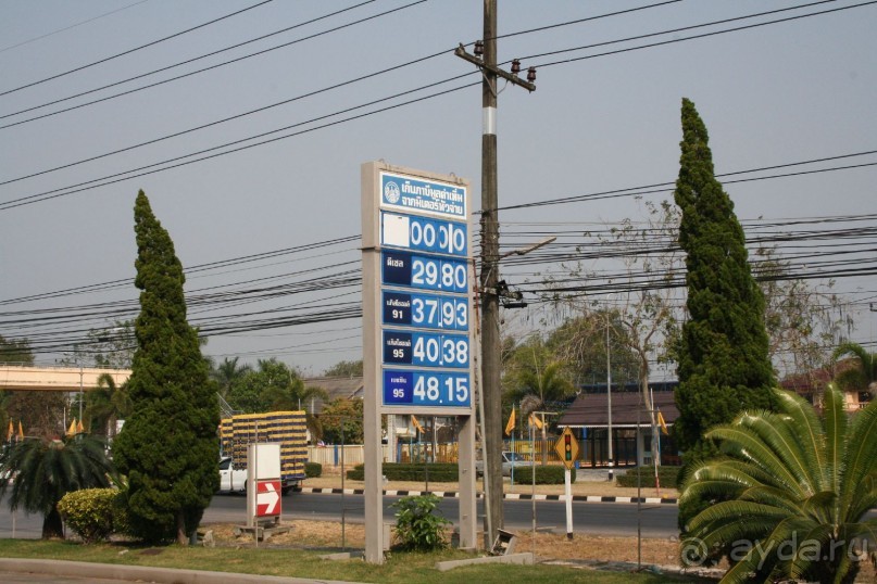 Едем на Ко Чанг. Цены на бензин в январе 2014г