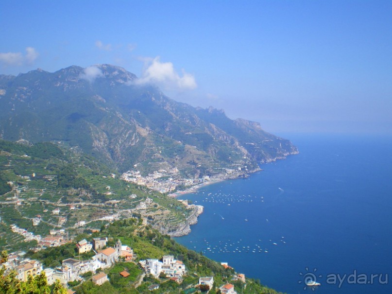 Вид на побережье из городка Равелло