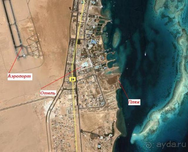 Место положения отеля