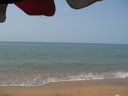 Вид на море с пляжа