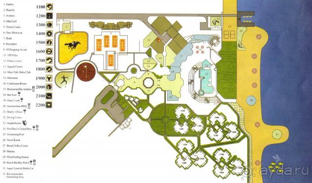 Схема отеля Софитель