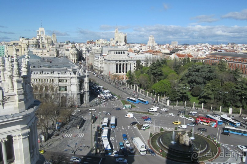Мадрид - Вид на город со смотровой площадки во Дворце связи