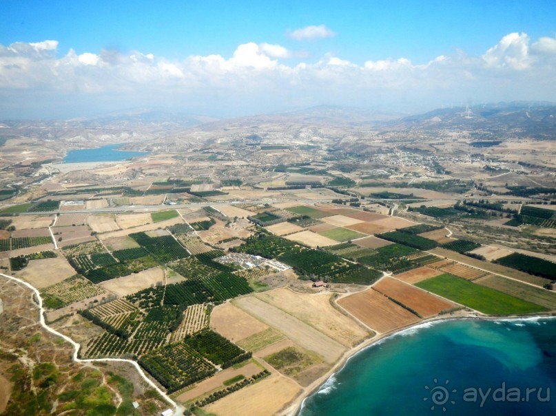 Кипр под крылом самолета