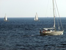 Городской пляж в Слиме со стороны открытого моря