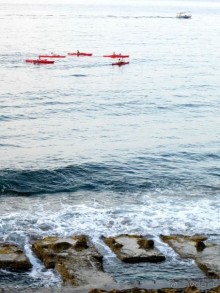 Городской пляж в Слиме со стороны открытого моря