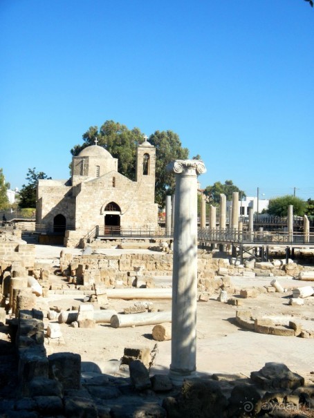Раннехристианская базилика Хрисополитисса – Колонна апостола Павла – Церковь св. Кирияки