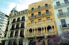 Площадь Мэрии из окна автобуса