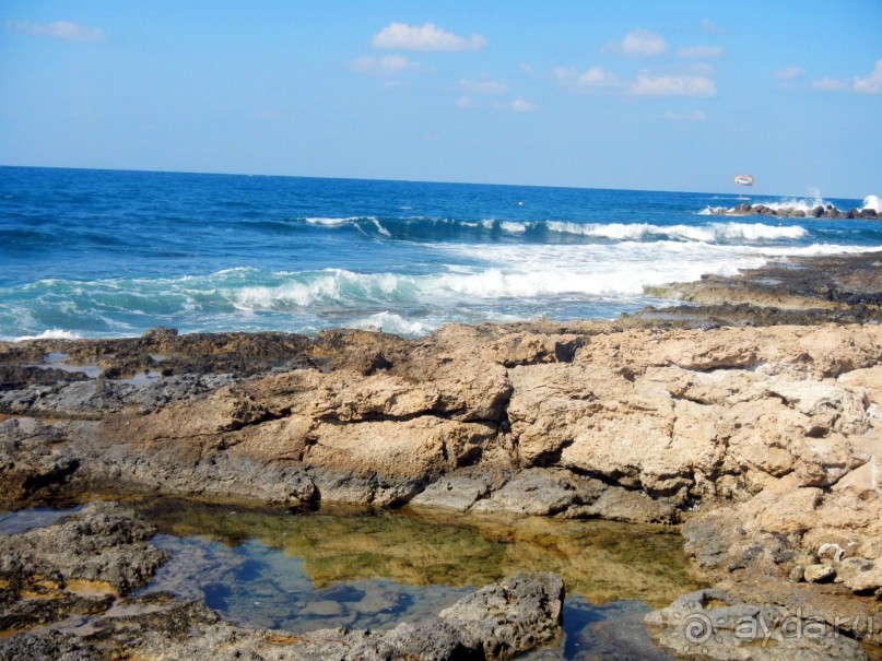 Берег моря у отеля