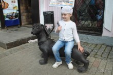 Скульптура "Собака" на Большой Московской улице, Владимир.