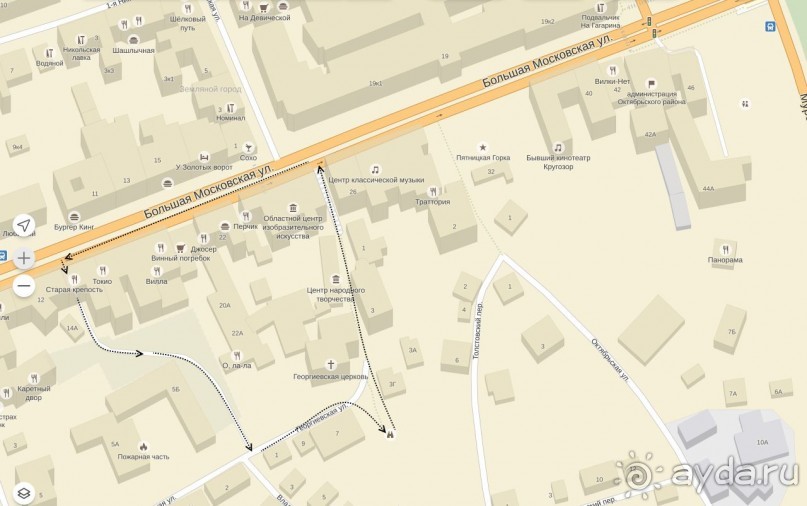 Георгиевская улица, наш маршрут