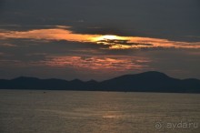 Закат в Сиамском заливе.