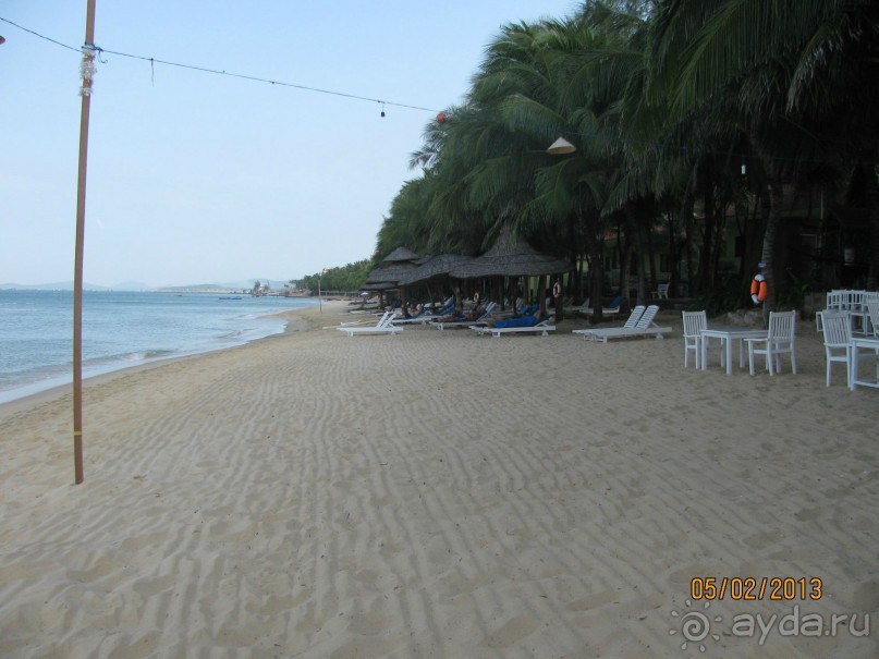 пляж отеля Thien hai son