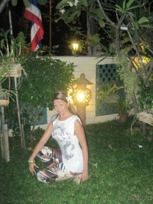 На территории отеля. 