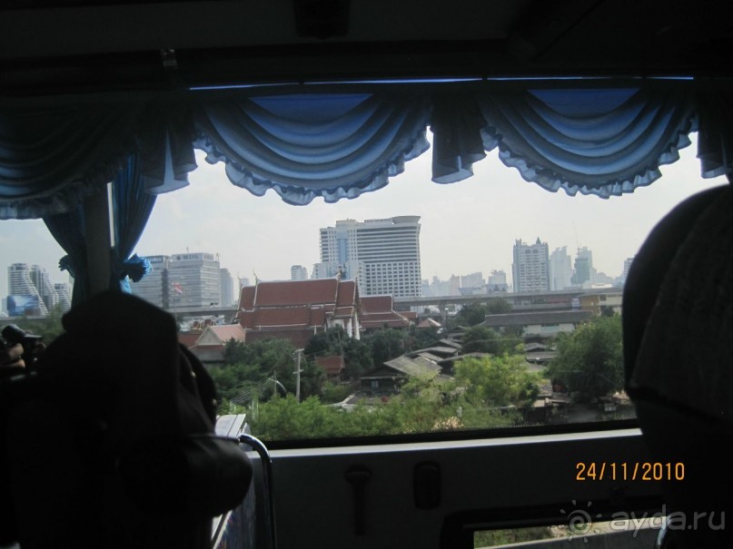 Вид из окна на город. 